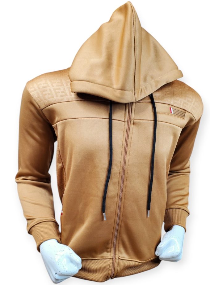 Camel Signature Luxe Zip-Up Hoodie